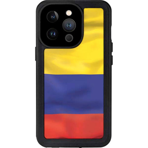 Colombia Flag iPhone 15 Pro Waterproof Case